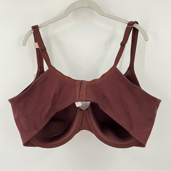 NWT Cacique 44DDD Bra Lightly Lined t-shirt 0672 Balconette Brown red - Picture 2 of 9